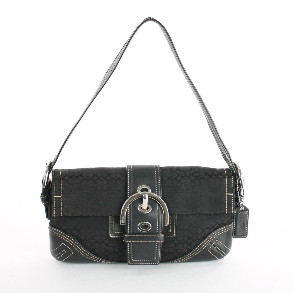 Coach Vintage Black Soho Signature Buckle Demi Shoulder Bag 3628 - Picture 2 of 9